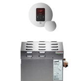 Mr.Steam 6kW Steam Shower Generator Package with iTempo Control in Round, Polished Chrome